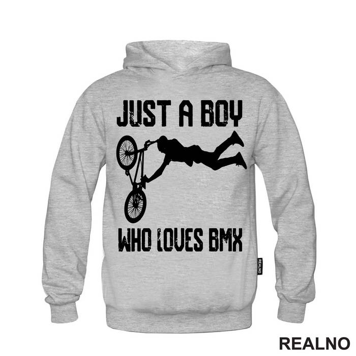 Just A Boy Who Loves BMX - Bickilovi - Bike - Majica