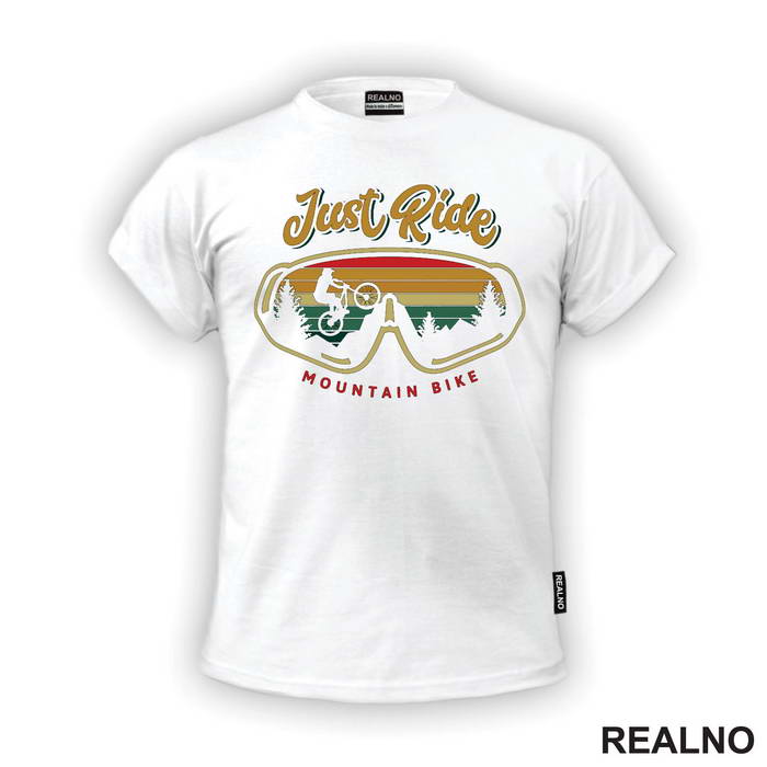 Just Ride - Glasses - Bickilovi - Bike - Majica