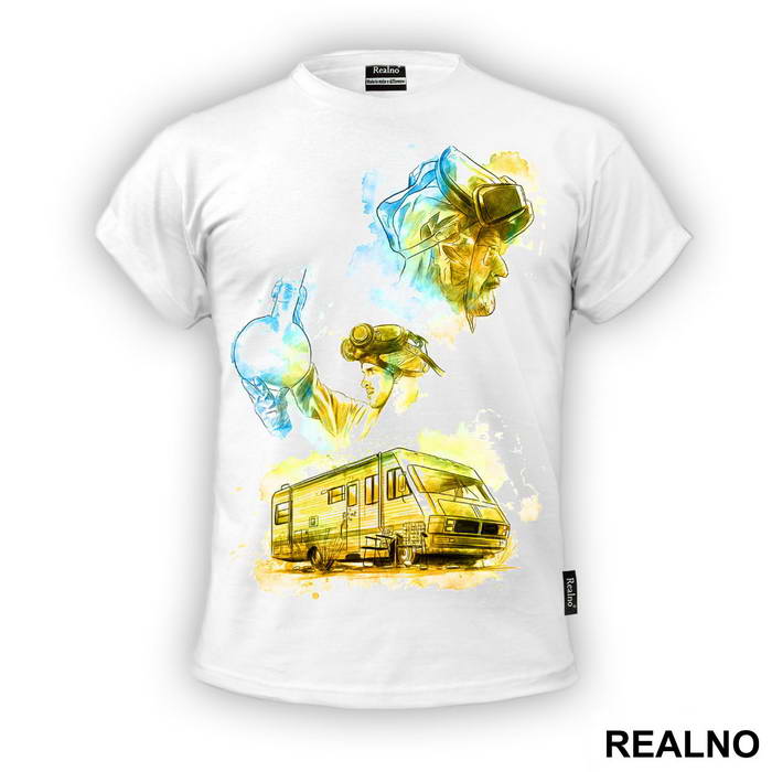 Heisenberg, Jessie And Lab - Breaking Bad - Majica