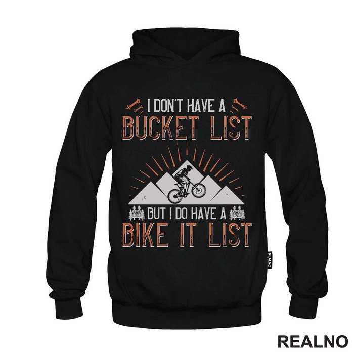 I Don't Have A Bucket List - Orange - Bickilovi - Bike - Majica