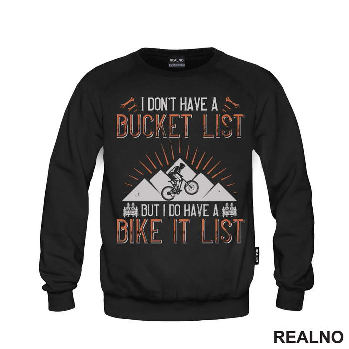 I Don't Have A Bucket List - Orange - Bickilovi - Bike - Majica