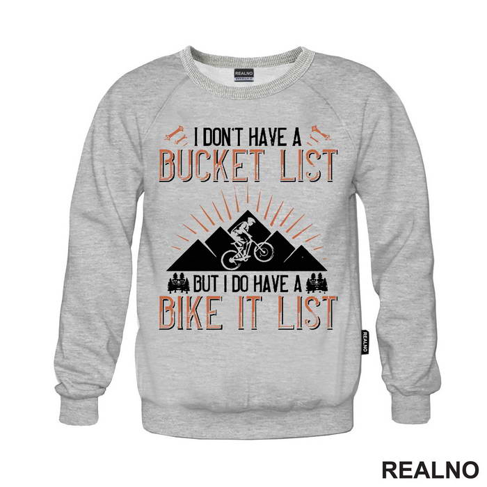 I Don't Have A Bucket List - Orange - Bickilovi - Bike - Majica