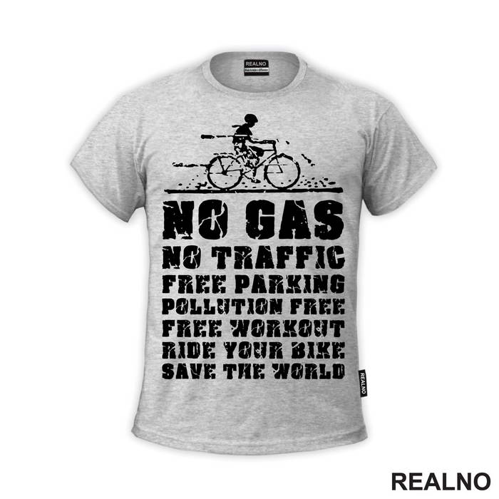 No Gas, No Traffic - Bickilovi - Bike - Majica