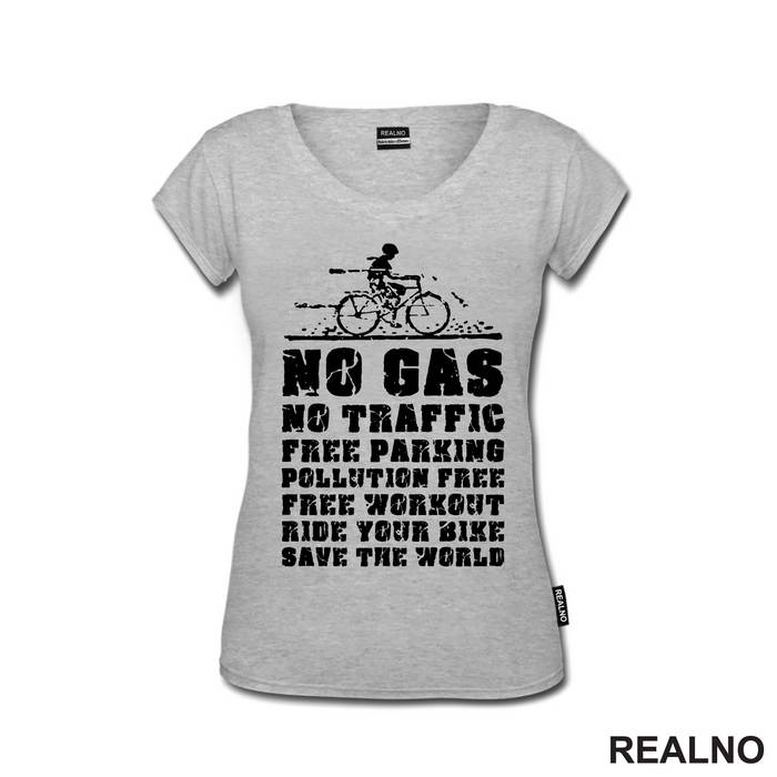 No Gas, No Traffic - Bickilovi - Bike - Majica