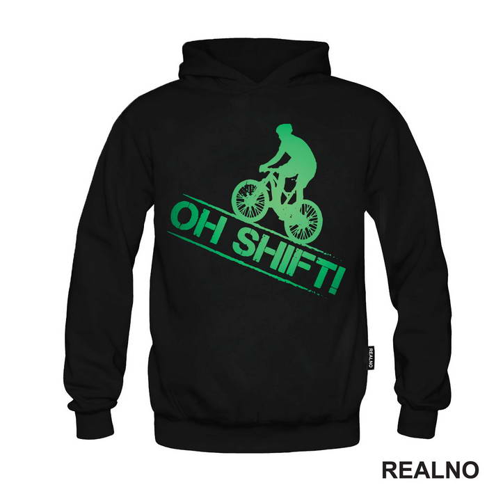 Oh Shift - Green - Bickilovi - Bike - Majica