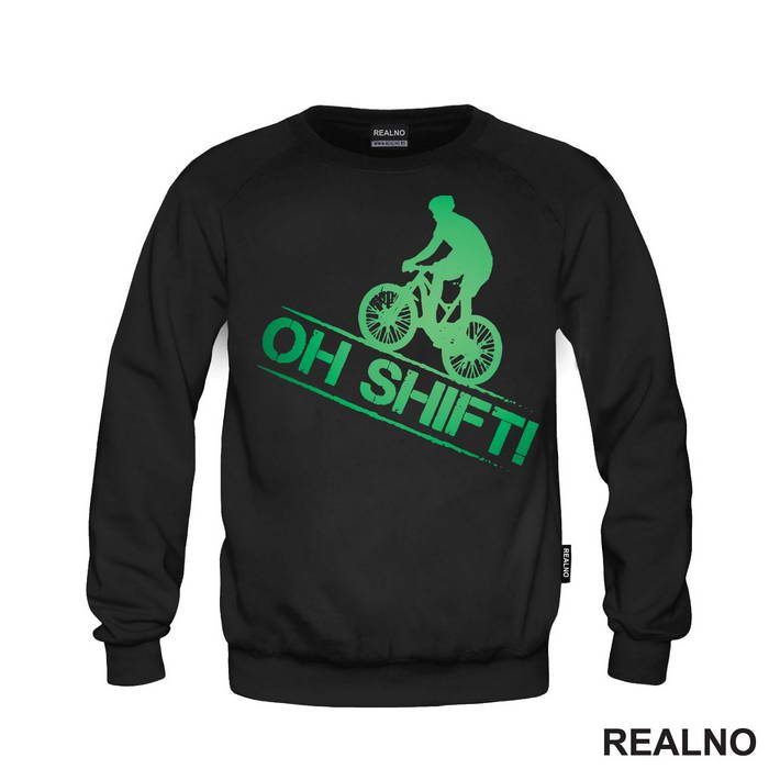 Oh Shift - Green - Bickilovi - Bike - Majica