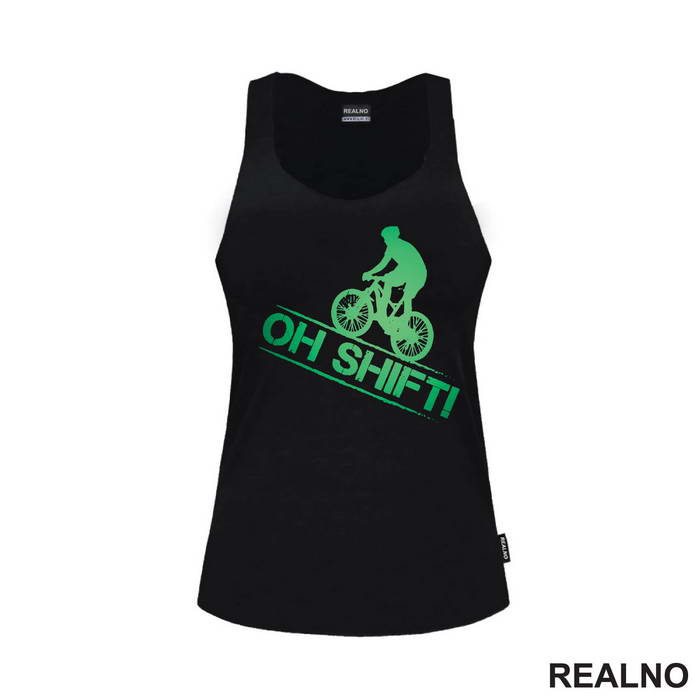 Oh Shift - Green - Bickilovi - Bike - Majica