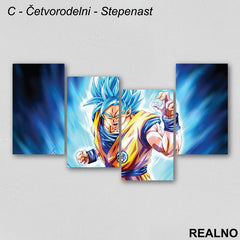 Super Saiyan - Goku - Slika na platnu - Kanvas