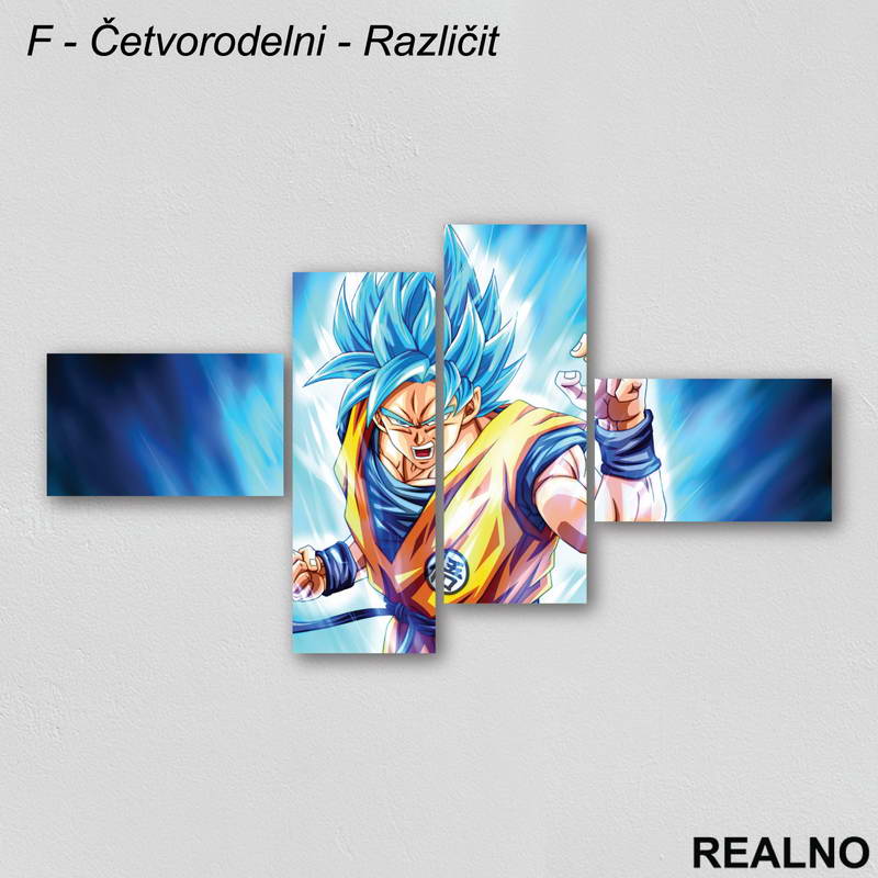Super Saiyan - Goku - Slika na platnu - Kanvas