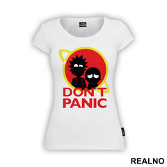 Don't Panic- Rick And Morty - Majica