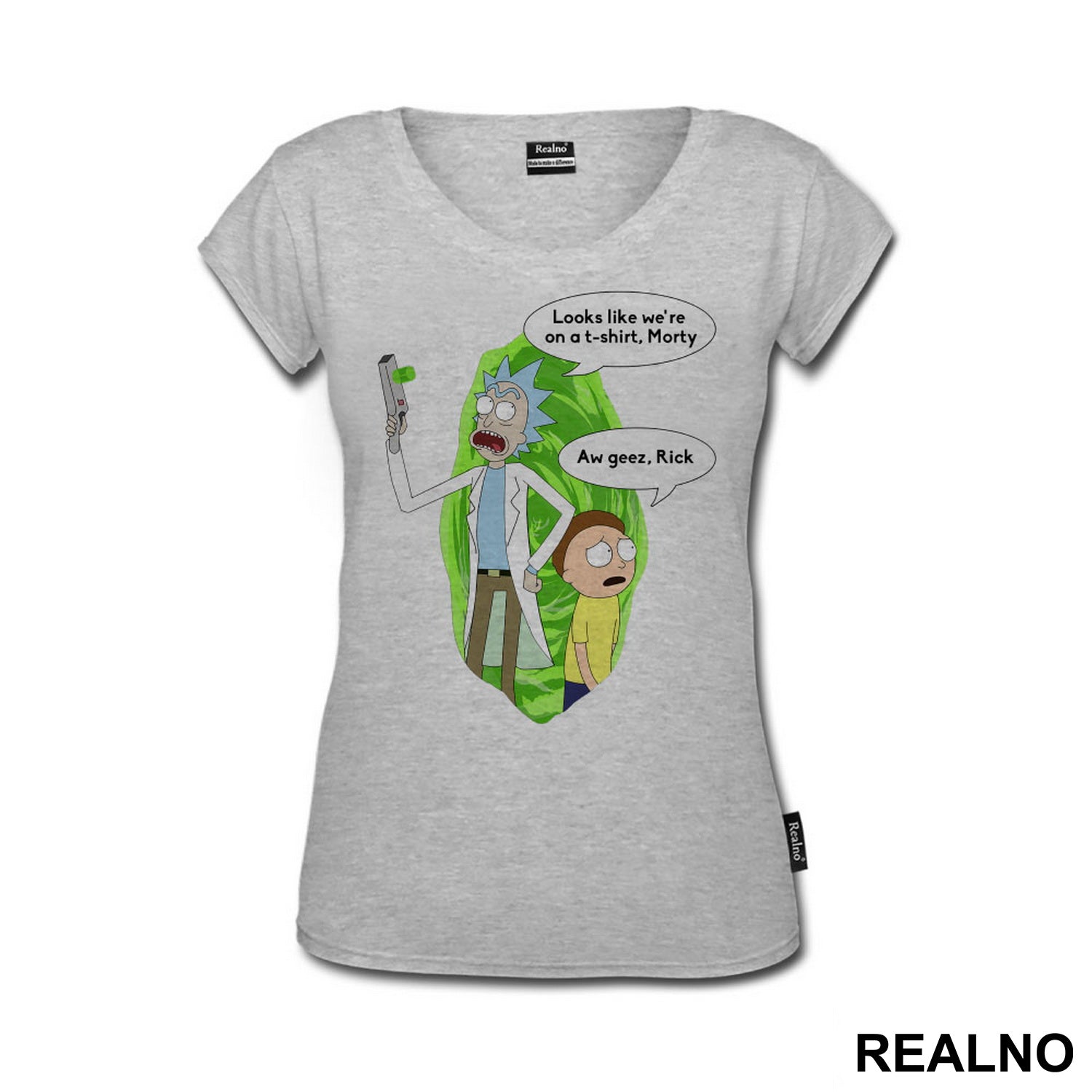 Looks Like We're On The T-Shirt, Morty. - Aw Geez Rick - Rick And Morty - Majica