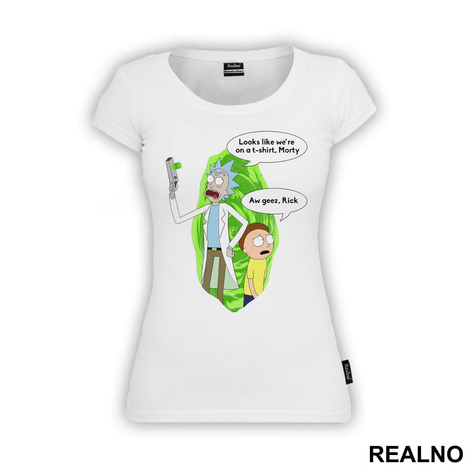 Looks Like We're On The T-Shirt, Morty. - Aw Geez Rick - Rick And Morty - Majica