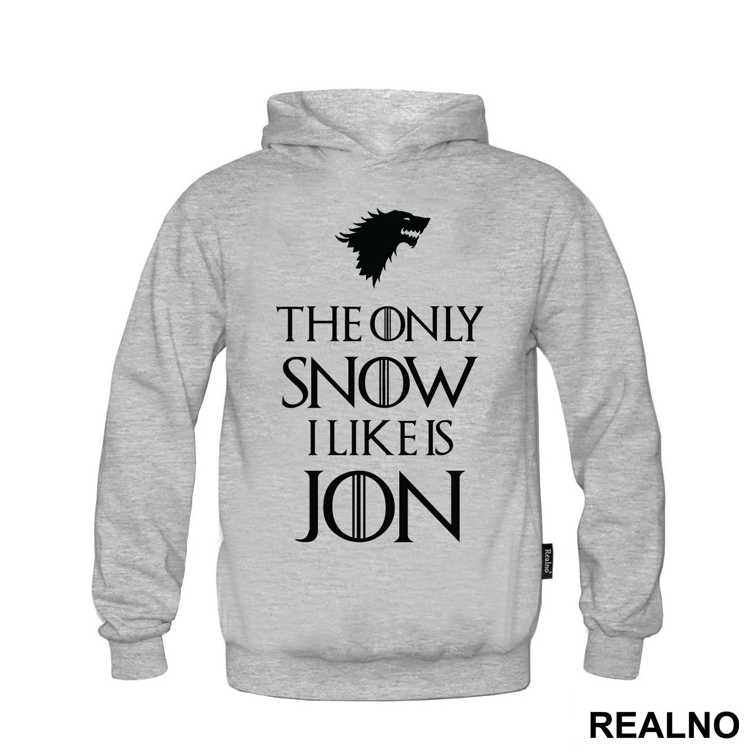 The Only Snow I Like Is Jon - House Stark - Black Dire Wolf - Game Of Thrones - GOT - Majica