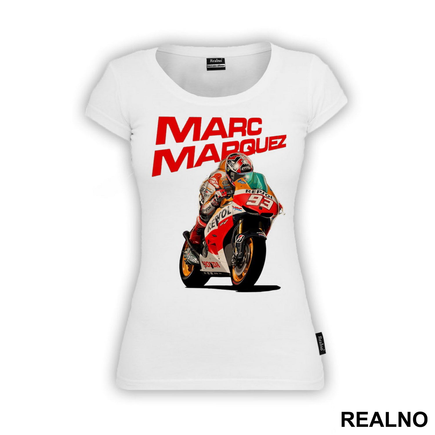 Red Logo And Motor - Marc Marquez - 93 - MotoGP - Sport - Majica