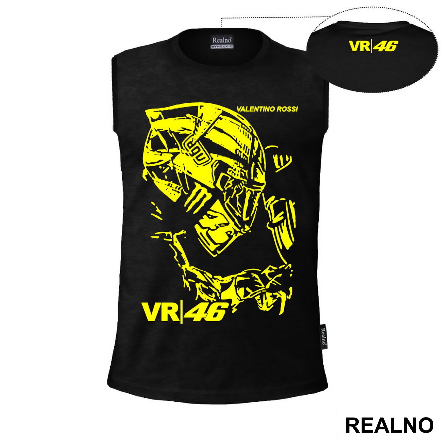 Yellow Conture- Rossi - 46 - MotoGP - Sport - Majica