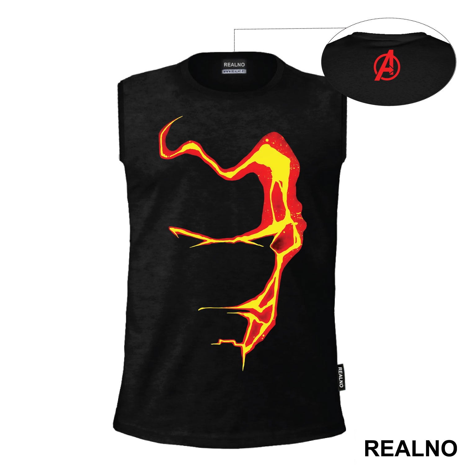 Red And Yellow Conture - Iron Man - Majica