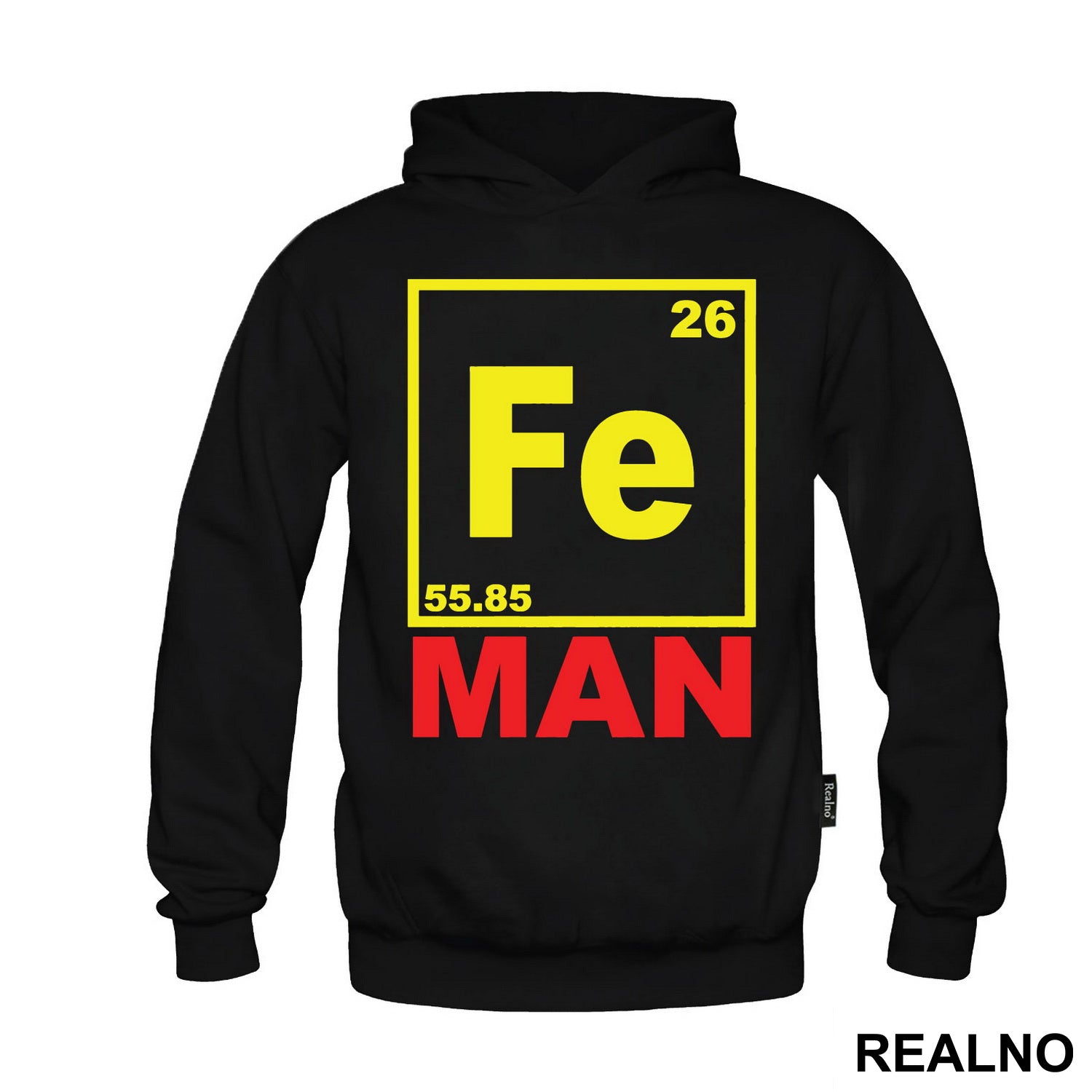 Fe - Man - Chemical Element - Red And Yellow - Iron Man - Majica