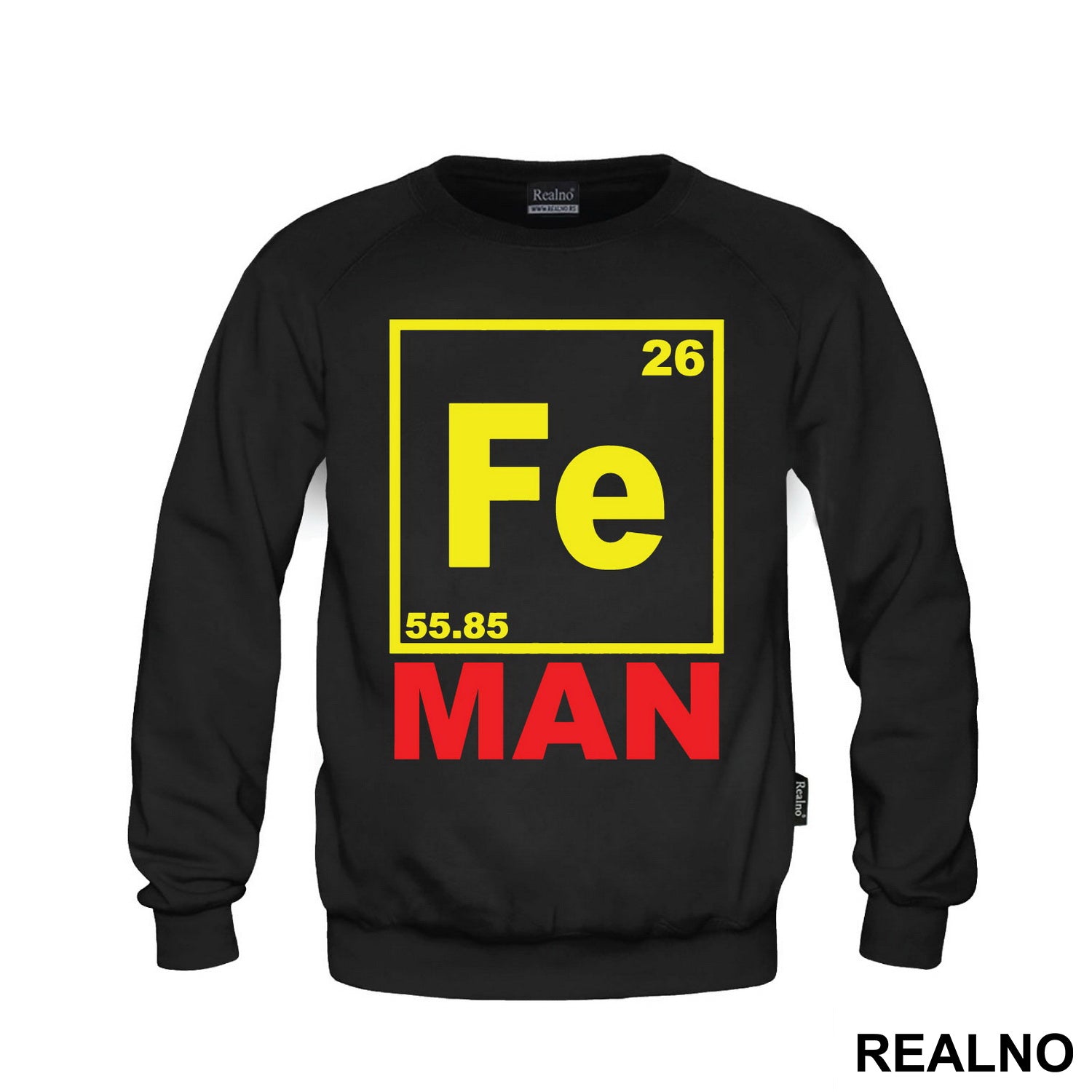 Fe - Man - Chemical Element - Red And Yellow - Iron Man - Majica