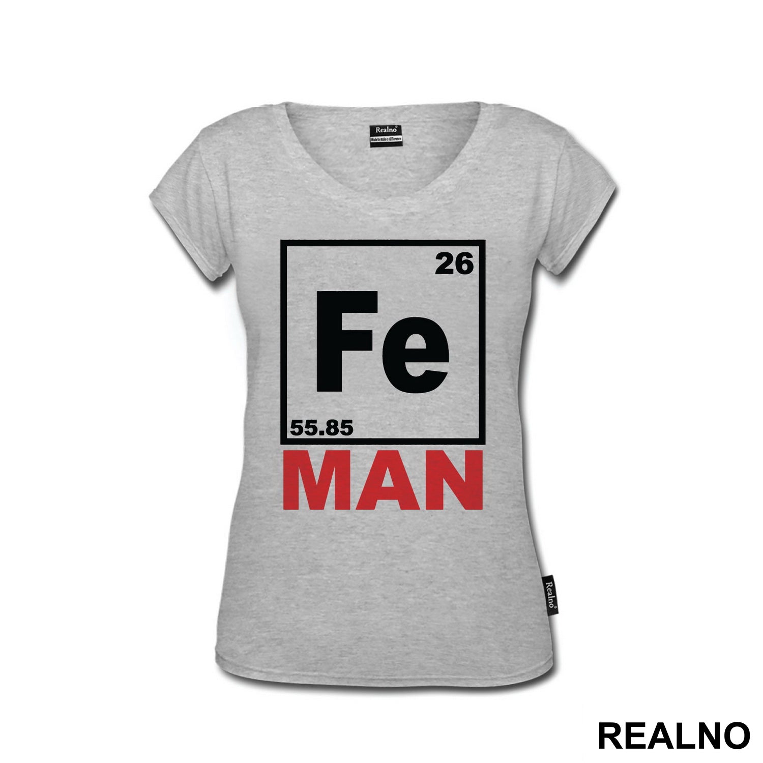 Fe - Man - Chemical Element - Red And Yellow - Iron Man - Majica