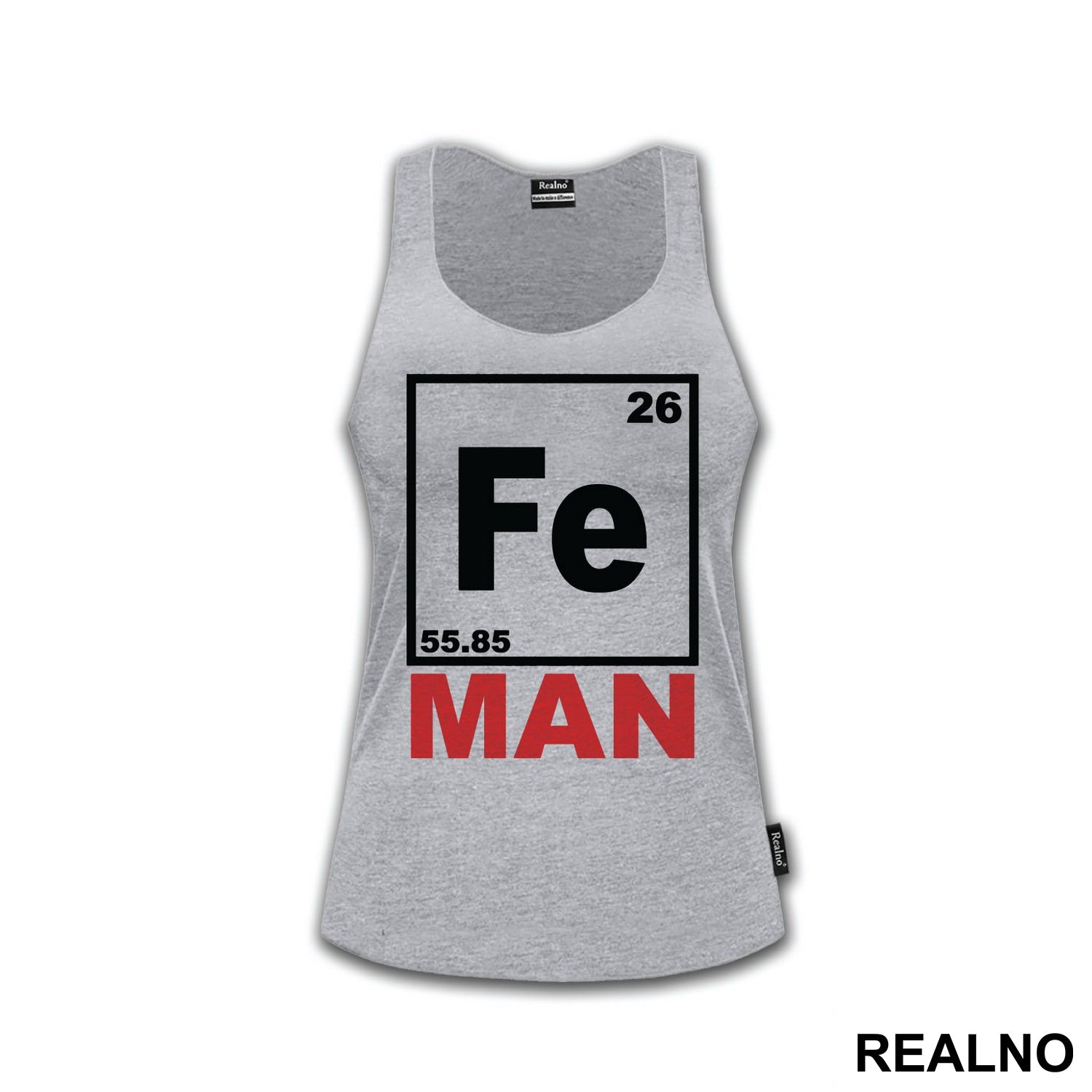 Fe - Man - Chemical Element - Red And Yellow - Iron Man - Majica