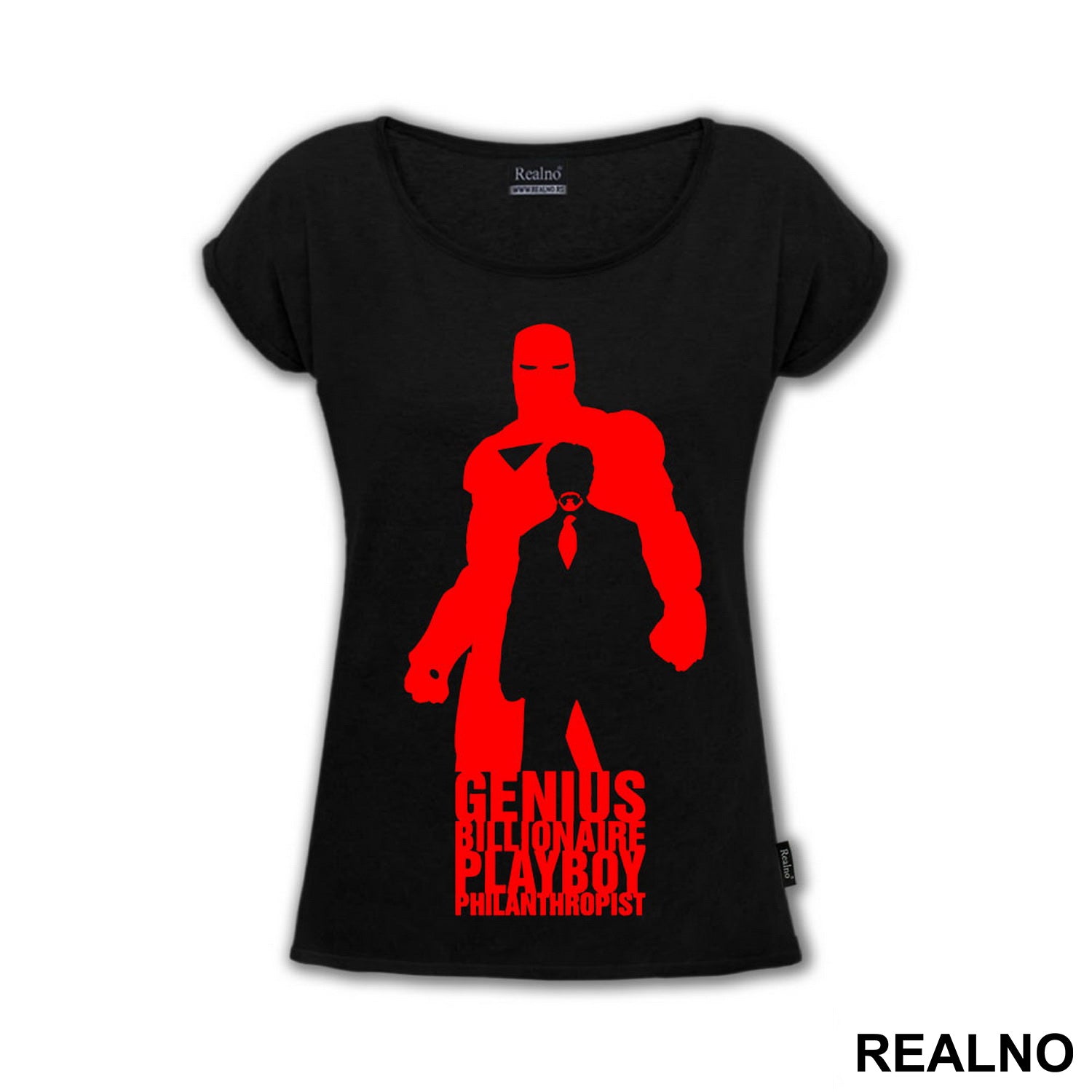 Genius, Billionaire, Playboy, Philanthropist - Red - Iron Man - Majica