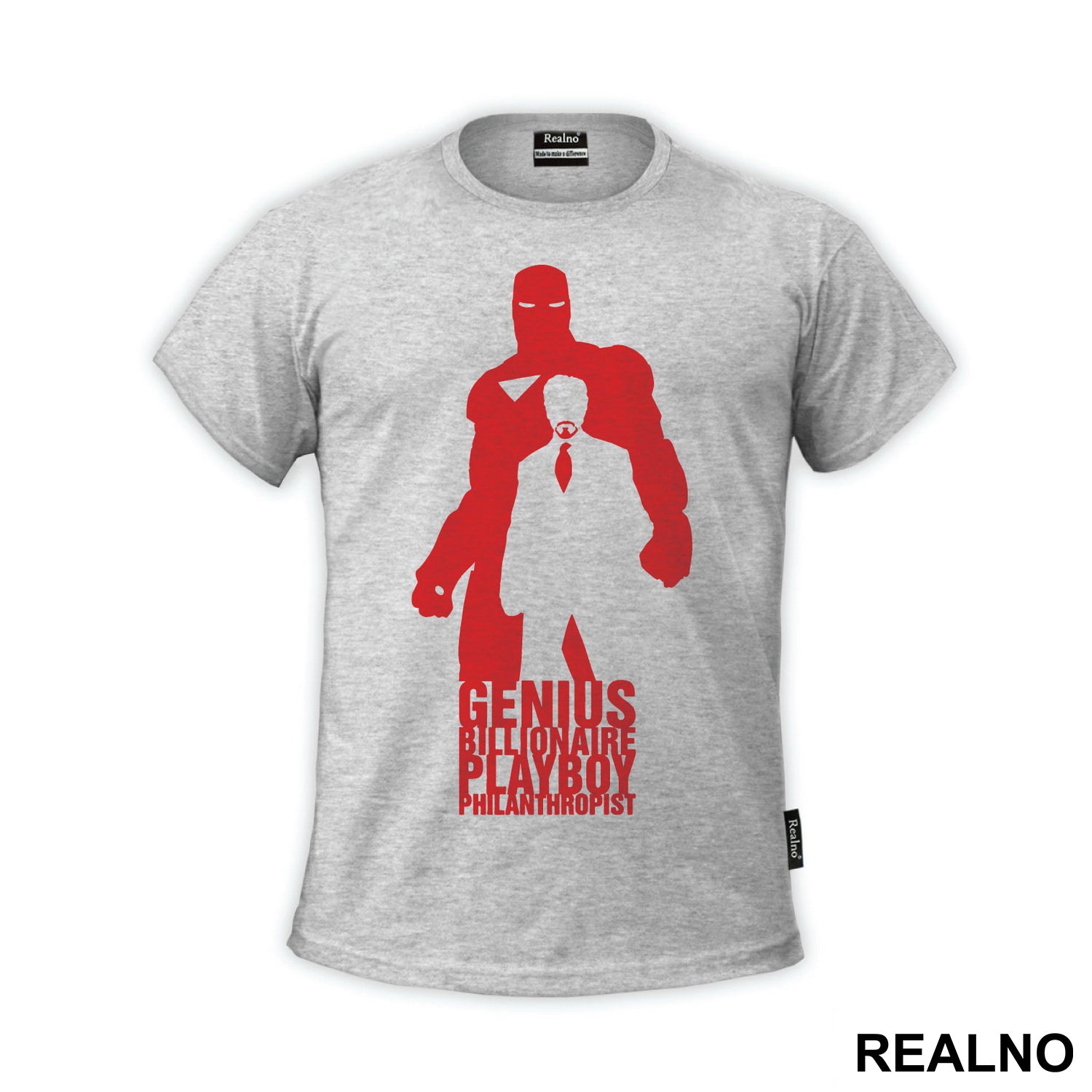 Genius, Billionaire, Playboy, Philanthropist - Red - Iron Man - Majica