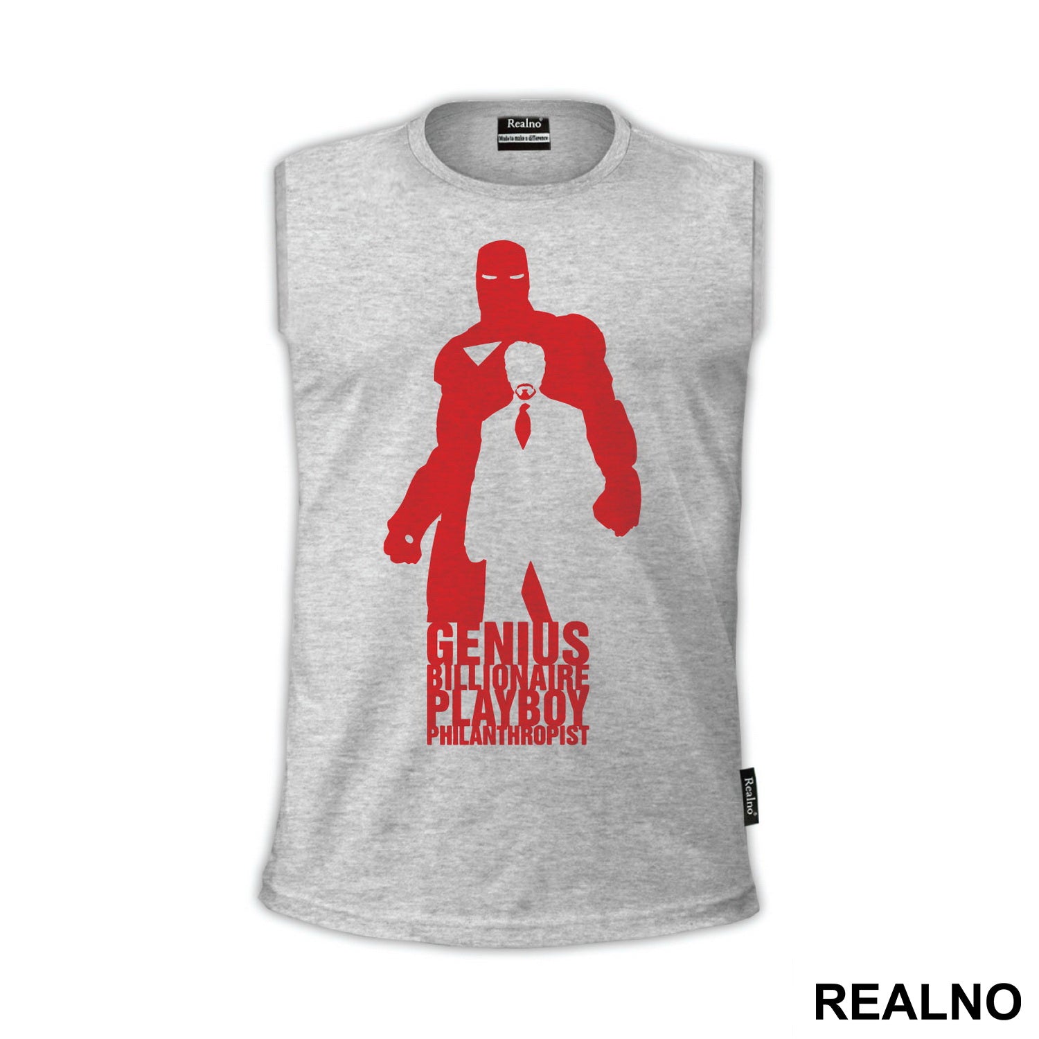 Genius, Billionaire, Playboy, Philanthropist - Red - Iron Man - Majica