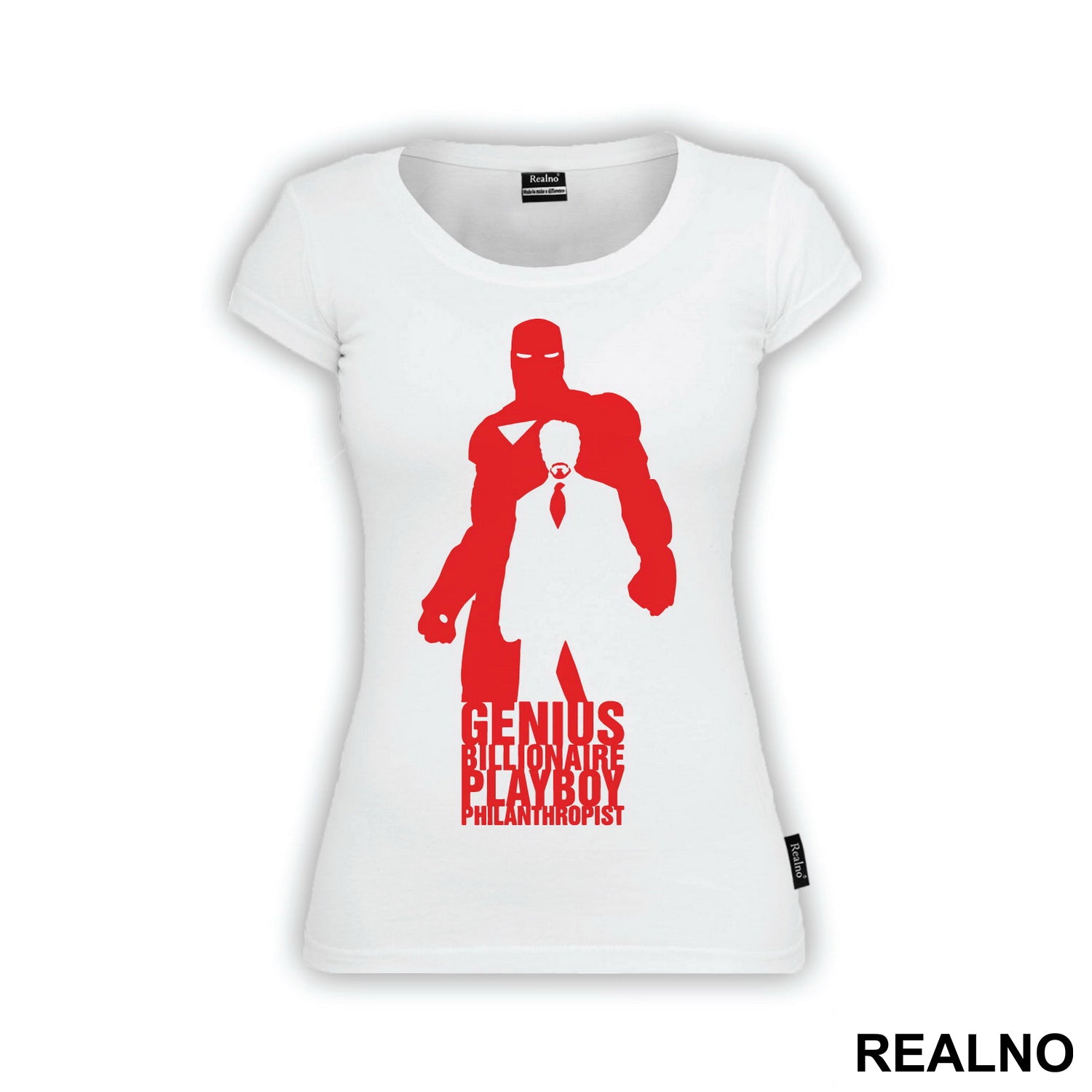 Genius, Billionaire, Playboy, Philanthropist - Red - Iron Man - Majica
