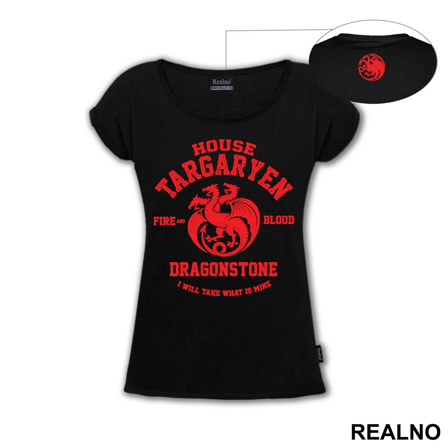 House Targaryen - Fire And Blood - Dragon Stone - I Will Take What Is Mine - Red - House Targaryen - Game Of Thrones - GOT - Majica