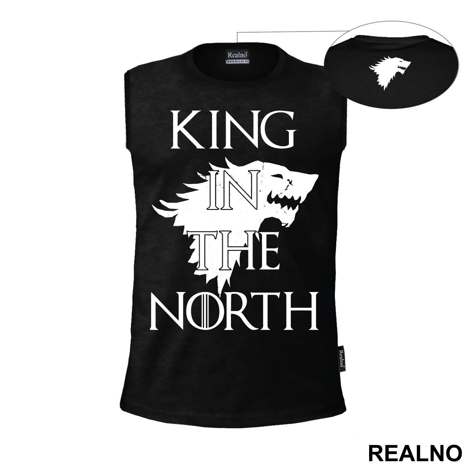King In The North - House Stark - Game Of Thrones - GOT - Majica