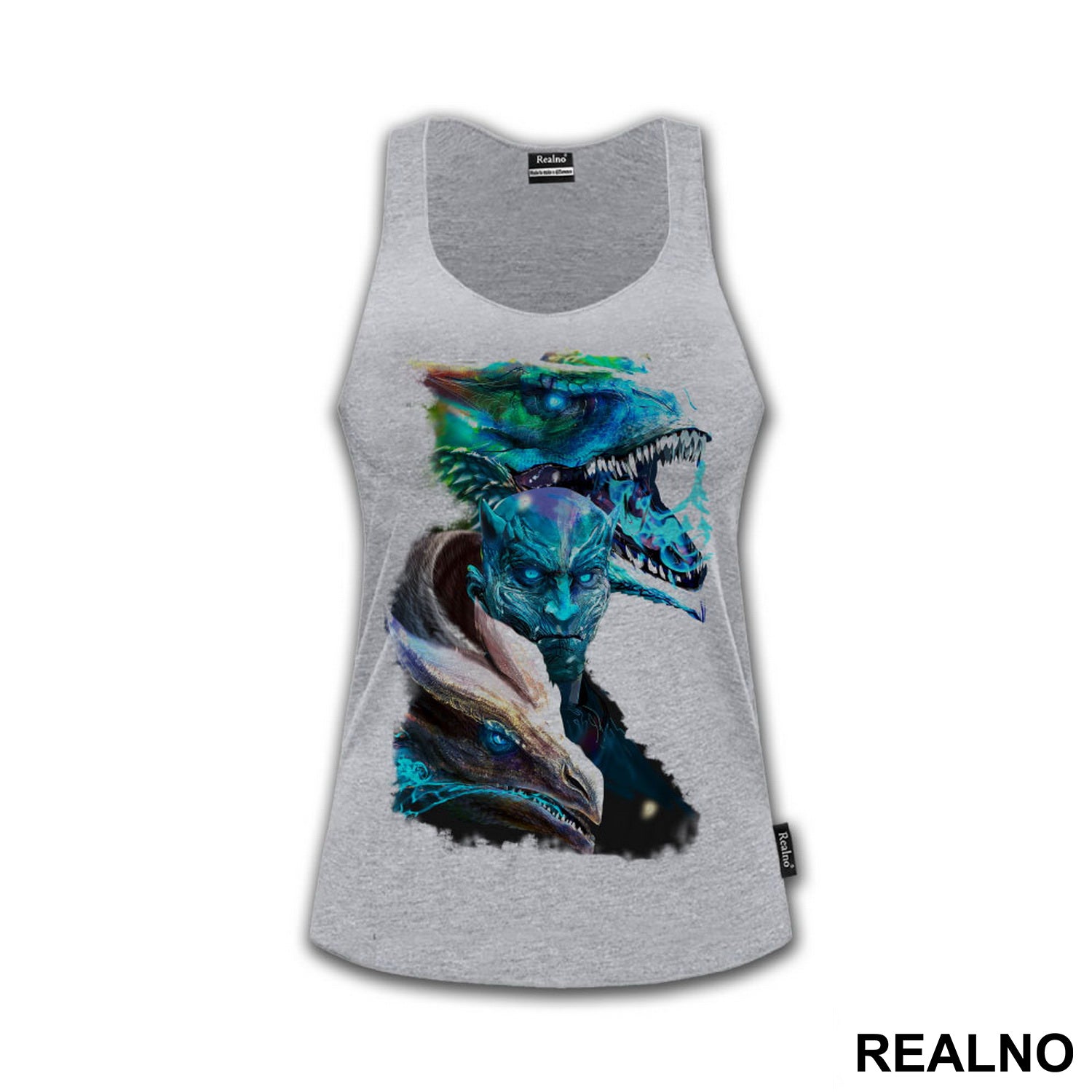 Night King And Dragons - White Walkers - Colors - Game Of Thrones - GOT - Majica
