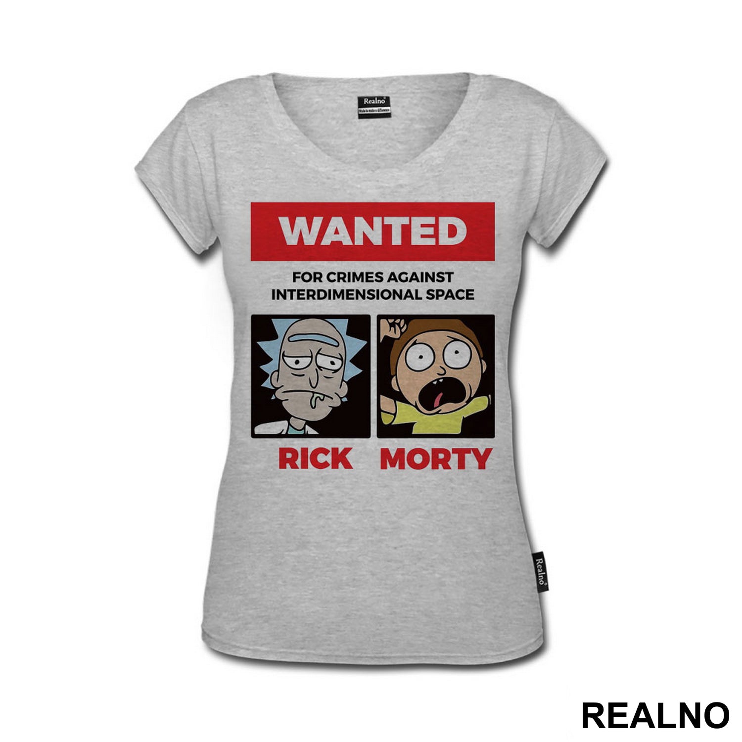 Wanted For Crimes Against Interdimensional Space - Rick And Morty - Majica