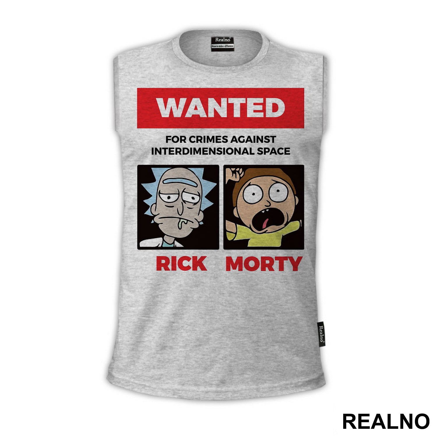 Wanted For Crimes Against Interdimensional Space - Rick And Morty - Majica