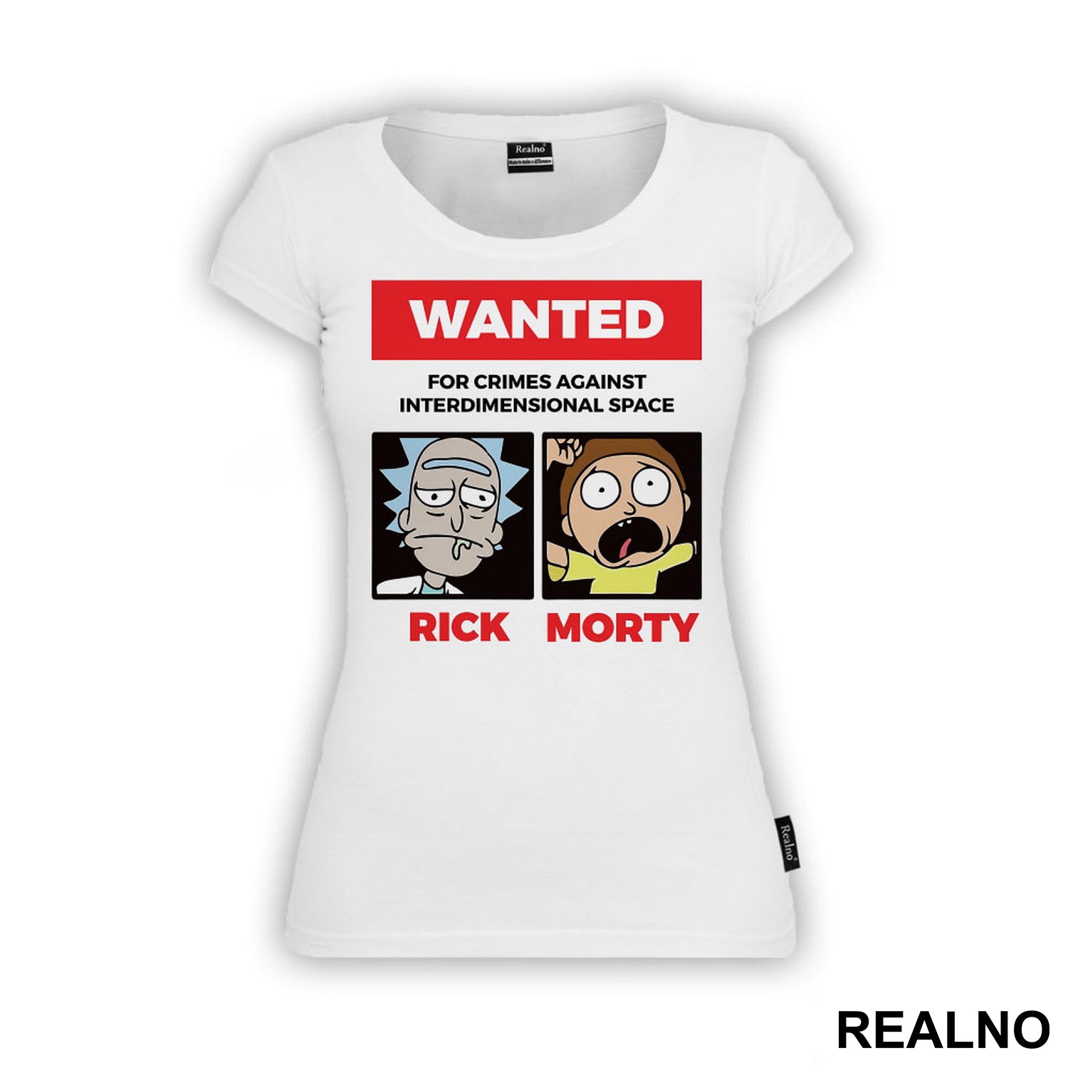 Wanted For Crimes Against Interdimensional Space - Rick And Morty - Majica