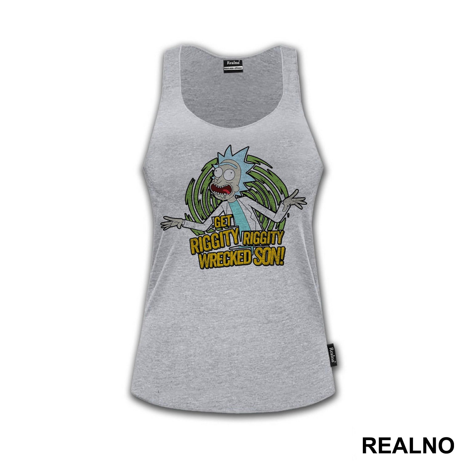 Get Riggity Riggity Wrecked Son - Green - Rick And Morty - Majica