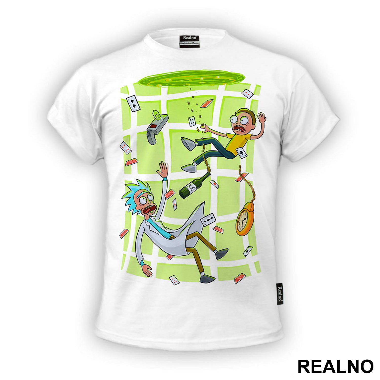 Levitating In A Portal - Rick And Morty - Majica
