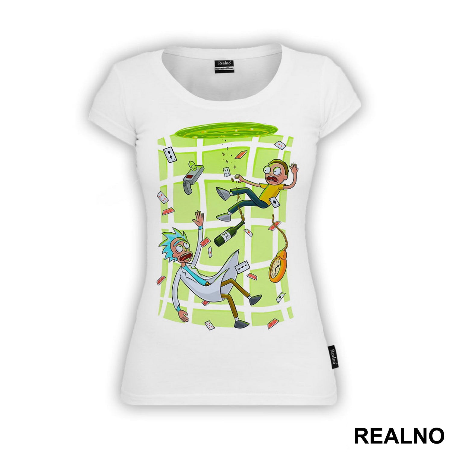 Levitating In A Portal - Rick And Morty - Majica