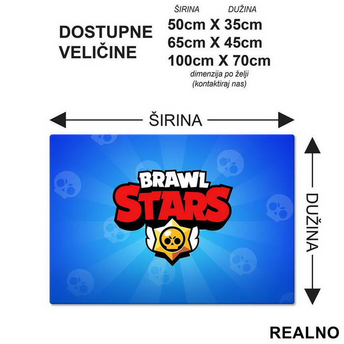 Logo - Brawl Stars - Podmetač za sto