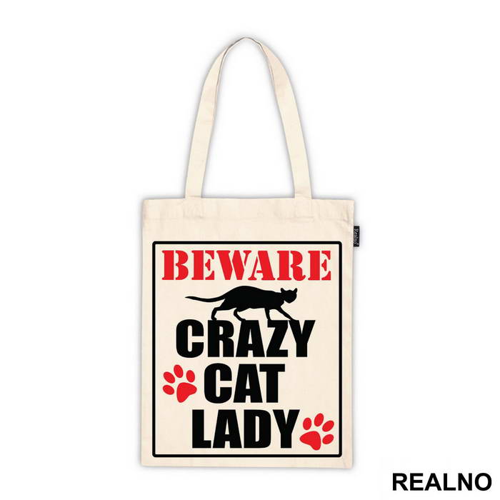 Beware! Crazy Cat Lady - Mačke - Cat - Majica
