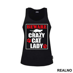 Beware! Crazy Cat Lady - Mačke - Cat - Majica
