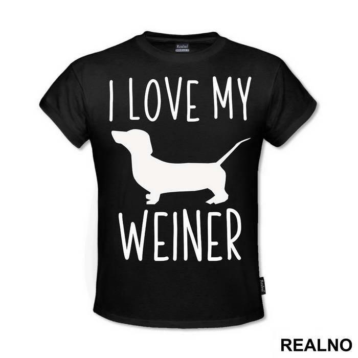 I Love My Weiner - Pas - Dog - Majica