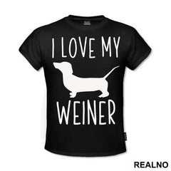 I Love My Weiner - Pas - Dog - Majica