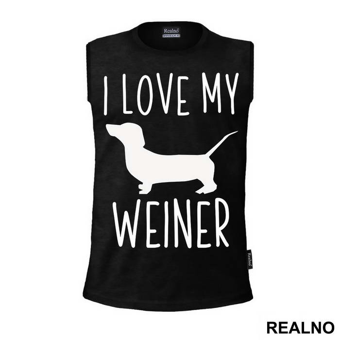 I Love My Weiner - Pas - Dog - Majica