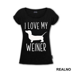 I Love My Weiner - Pas - Dog - Majica