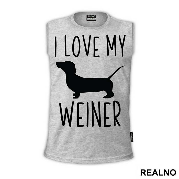 I Love My Weiner - Pas - Dog - Majica
