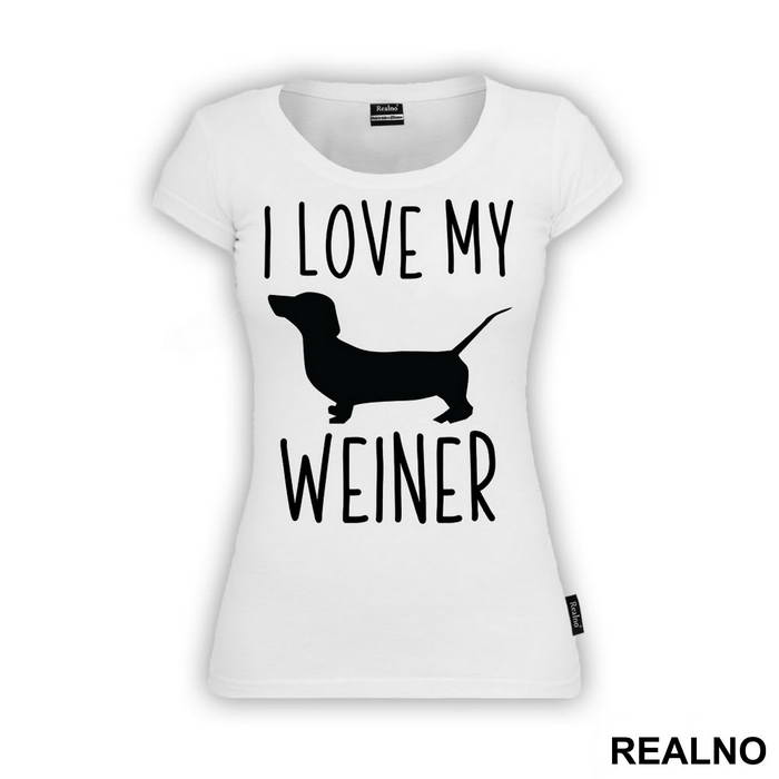 I Love My Weiner - Pas - Dog - Majica