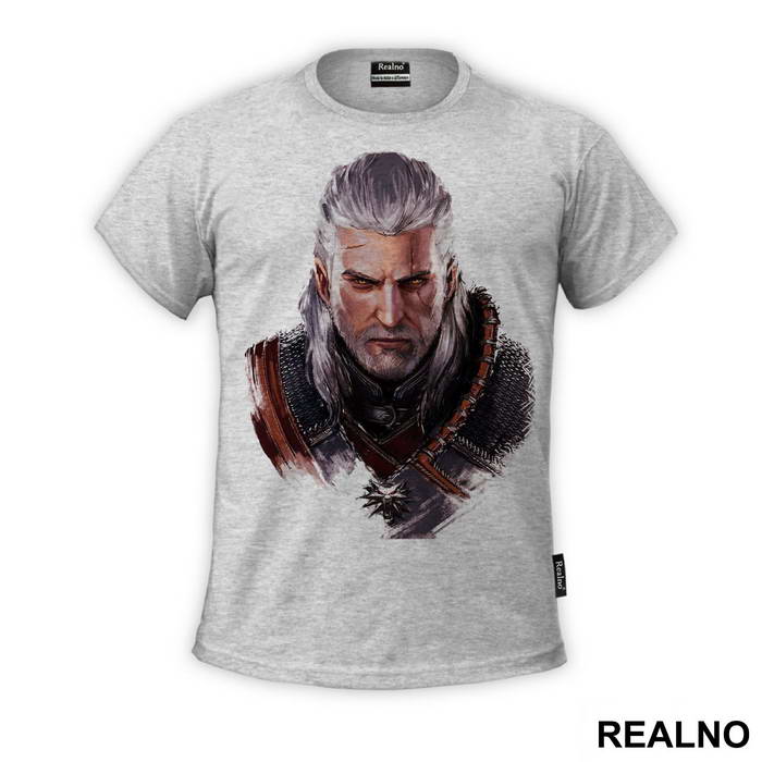 Geralt of Rivia - Drawing - The Witcher - Majica