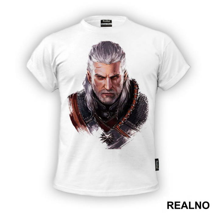 Geralt of Rivia - Drawing - The Witcher - Majica
