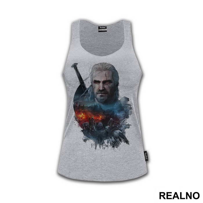 Geralt of Rivia - Blue - The Witcher - Majica