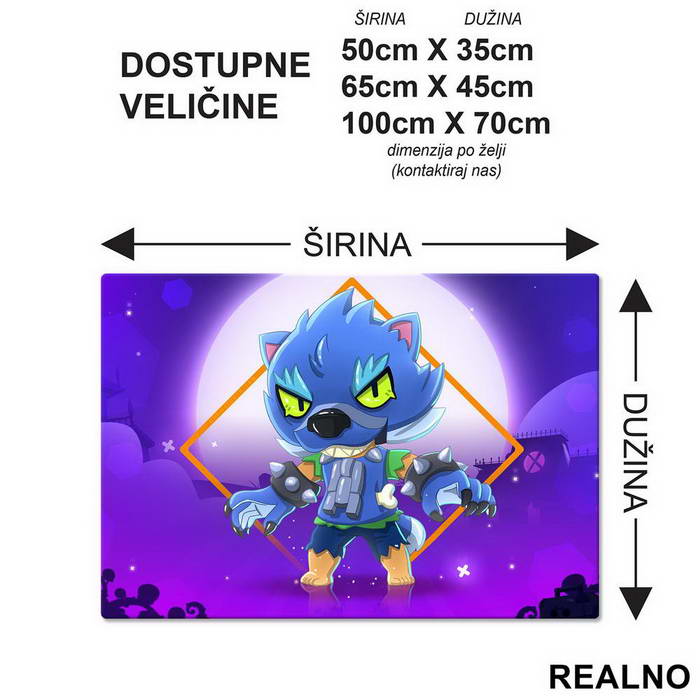 Werewolf Leon - Brawl Stars - Podmetač za sto